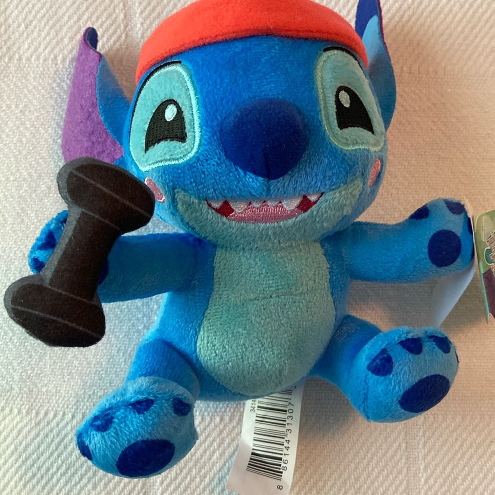 Disney Stitch Plush Toy Blue and Red New - Picture 5 of 5